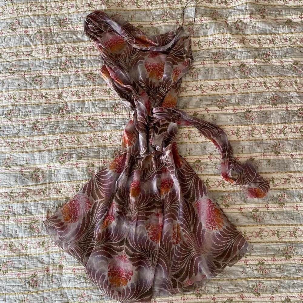 Vintage silk Diane Von Furstenburg 2 piece set